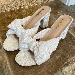NWOB Lulu’s knotted high heel sandals